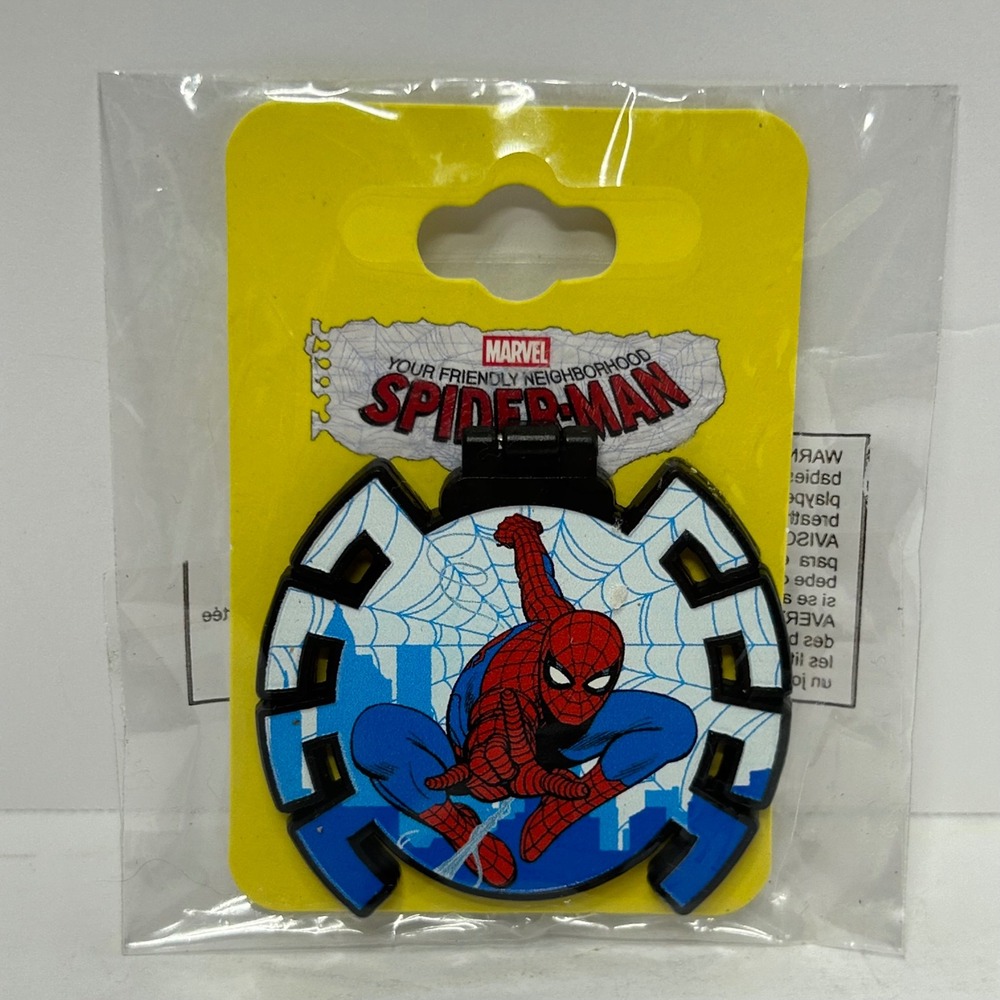 Marvel Spider-Man Bioworld Hinged Lapel Pin Red Blue New Trading Pin Collector